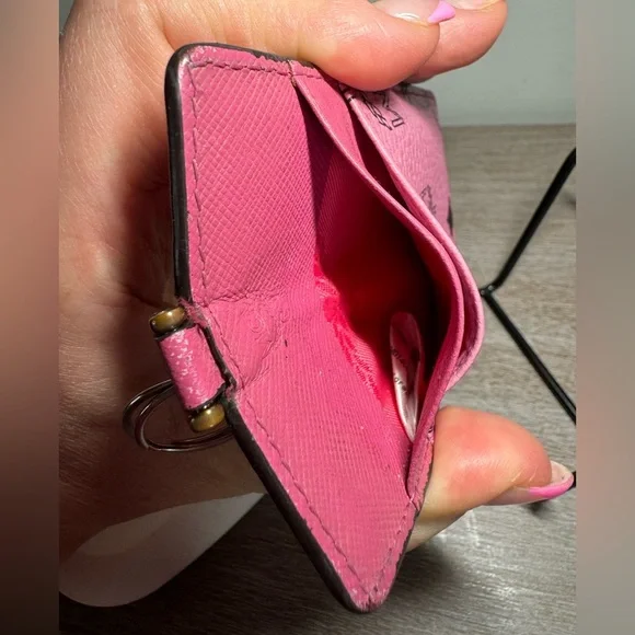 MCM lanyard/Cardholder in Visestos, pink - Picture 8 of 15